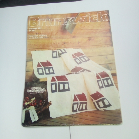 Vintage Brunswick Keepsake Afghans to Crochet & Knit Crocheting Knitting - Picture 2 of 8